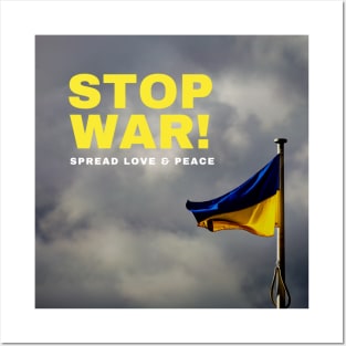 Stop War Ukraine Posters and Art